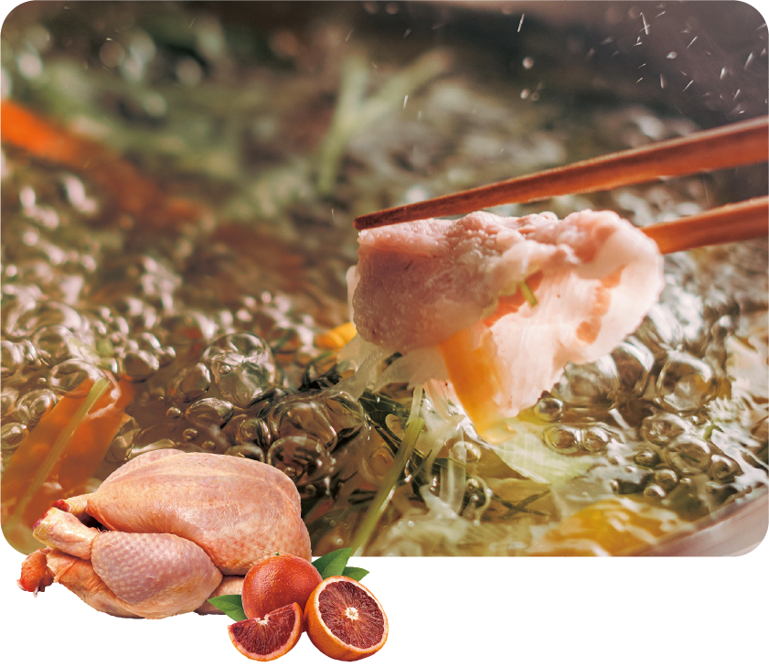 だし子さんの柑橘地鶏だし しゃぶしゃぶ|イメージ